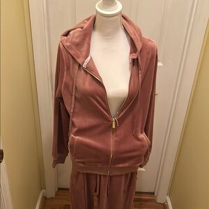 Pink Velour Tracksuit